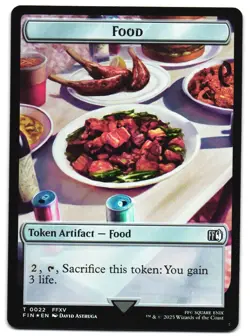 Hero (0005) // Food Double-Sided Token Foil 5 // 22 T FINAL FANTASY MTG - Image 2