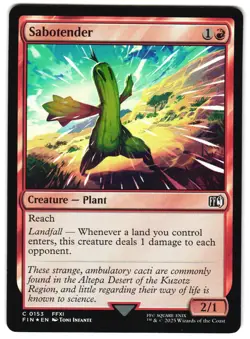 Sabotender Foil 153 C FINAL FANTASY MTG - Image 1