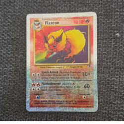 Pokemon Flareon Jungle 3/64 Holo Rare Unlimited English 2000 70 HP Stage 1 - Image 1