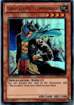 Yugioh Gravekeeper's Commandant LCYW-EN191 1st Edition Ultra Rare NM - Image 1