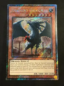 Judgment Dragon RA03-EN196 Platinum Secret Rare (PSR) Yu-Gi-Oh! - Image 1