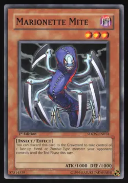 Marionette Mite - SDZW-EN014 - Common - 1st Edition Yugioh - Image 1