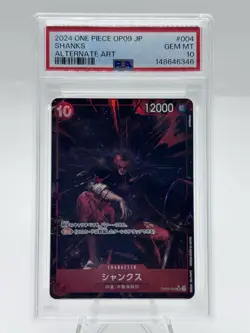 PSA 10 2024 ONE PIECE OP09 SHANKS ALTERNATE ART #004 - Image 1
