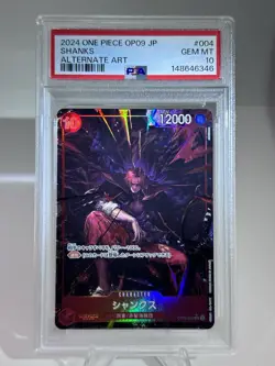 PSA 10 2024 ONE PIECE OP09 SHANKS ALTERNATE ART #004 - Image 2