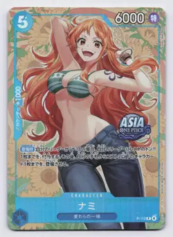 ONE PIECE CARD GAME Mini-tin Pack Set Vol.2 Nami P-112 Asia Exclusive Promo 2025 - Image 1