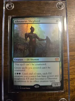 Allosaurus Shepherd MTG Double Masters 2022 Foil, Green, Mythic Card - Image 1