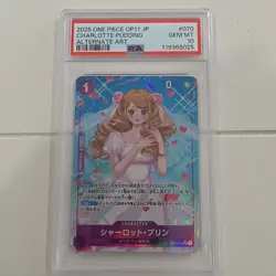 Charlotte Pudding OP11-070 One Piece Alternate Art Holo PSA 10 Japanese Card - Image 1