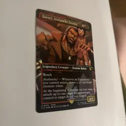 Barret, Avalanche Leader (Borderless) (Chocobo Track Foil) -Foil Near Mint MTG - Image 2