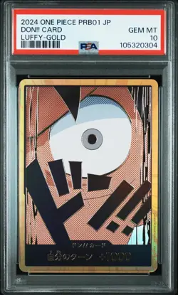 2024 One Piece [JP] PRB01 The Best - Don!! Card Luffy Gold PSA 10 - Image 1