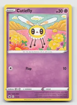 Cutiefly 11/15 McDonald’s 2022 Pokemon TCG Card (LP) - Image 1