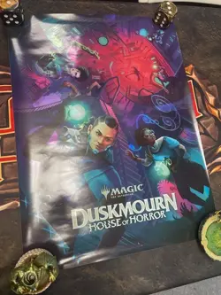 (Foil) Duskmourn House of Horror Promo Poster: Magic the Gathering MTG 18x24 - Image 1