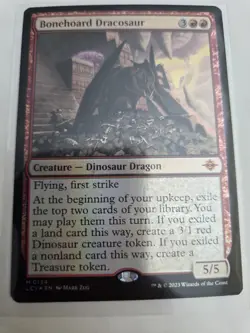 mtg, Bonehoard Dracosaur The Lost Caverns of Ixalan Foil NM - Image 1