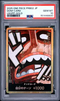 Don!! Card Usopp-gold One Piece Japanese PSA 10 - Image 1