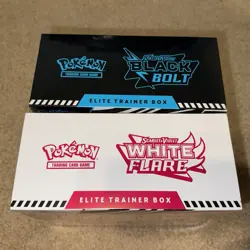 Pokemon TCG Black Bolt and White Flare Elite Trainer Box ETB Set of 2 Sealed - Image 4