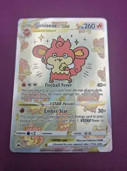 The Pokemon Company Simisear VSTAR GG37/GG70 Crown Zenith GG Holo UR 260 HP ENG - Image 1