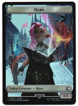 Hero (0005) // Copy (0001) Double-Sided Token Foil 5 // 1 T FINAL FANTASY MTG - Image 1