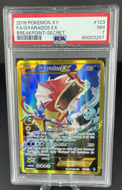 PSA 7 - Gyarados EX (Secret) 123/122 Holo Rare - XY Breakpoint - Pokemon Card - Image 1