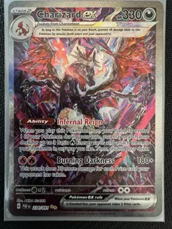 Pokemon TCG Charizard ex SV: Paldean Fates 234/091 Holo SIR Stage 2 330 HP EN - Image 1