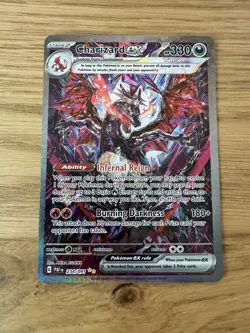 Pokemon TCG Charizard ex SV: Paldean Fates 234/091 Holo SIR Stage 2 330 HP EN - Image 2