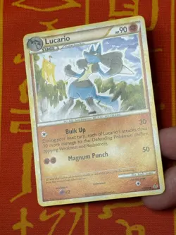 POKEMON TCG LUCARIO 19/95 EXCELLENT NON HOLO RARE UNLEASHED - Image 3