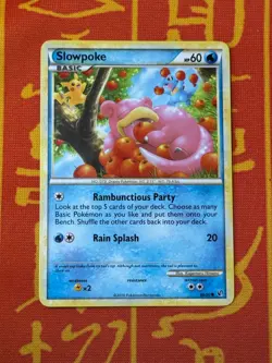 POKEMON TCG SLOWPOKE 66/90 EXCELLENT NON HOLO COMMON UNDAUNTED - Image 1