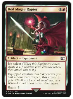 Red Mage's Rapier Foil 152 C FINAL FANTASY MTG - Image 1