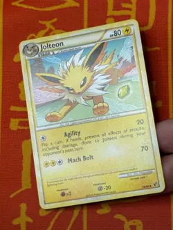 POKEMON TCG JOLTEON 28/90 EXCELLENT NON HOLO UNCOMMON UNDAUNTED - Image 3