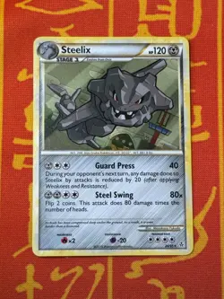 POKEMON TCG STEELIX 24/95 EXCELLENT NON HOLO RARE UNLEASHED - Image 1