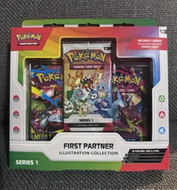 Pokemon TCG First Partner Illustration Collection Series 1 3 Packs Promo 2021 - Image 1