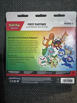 Pokemon TCG First Partner Illustration Collection Series 1 3 Packs Promo 2021 - Image 2