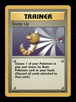Scoop Up 78/102 Base Set Unlimited MP Pokemon - Image 1