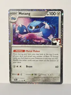 Metang 114/162 - Cosmos Holo - Pokemon Play! Prize Pack Series Stamped NM - Image 1