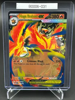 Pokemon TCG Mega Emboar ex 035 Mega Evolutions Promo Promo Holo B0006-031 - Image 1