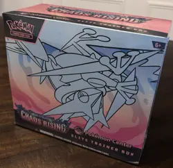 Pokemon Center Chaos Rising ETB (small corner tears, see pics) - Image 1