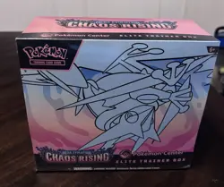 Pokemon Center Chaos Rising ETB (small corner tears, see pics) - Image 2