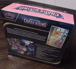 Pokemon Center Chaos Rising ETB (small corner tears, see pics) - Image 3