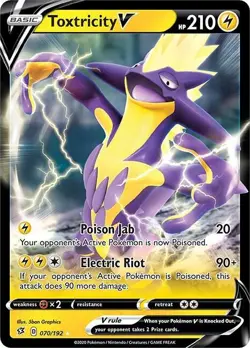 Toxtricity V 070/192 Ultra Rare Pokemon Sword & Shield Rebel Clash - Image 1