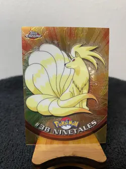 Ninetales Topps Chrome Pokemon TV Animation Edition #38 2000 Near Mint/Mint - Image 2