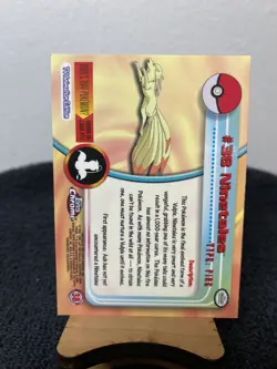 Ninetales Topps Chrome Pokemon TV Animation Edition #38 2000 Near Mint/Mint - Image 4