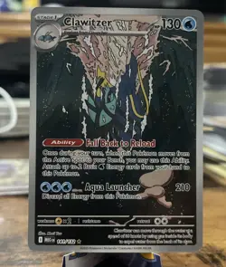 Pokemon TCG Clawitzer Illustration Rare Mega Evolution 141/132 - Nm - Image 1