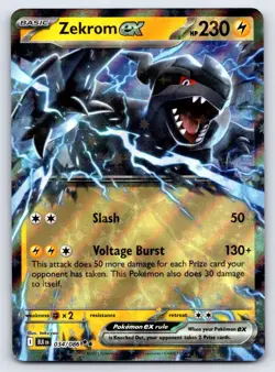 Zekrom ex 034/086 Holo Double Rare Black Bolt Pokemon Near Mint - Image 1