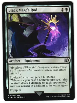 Black Mage's Rod Foil 90 C FINAL FANTASY MTG - Image 1