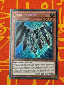 YUGIOH JUNK MEISTER SECRET RARE 1ST NM BLGG-EN011 - Image 1