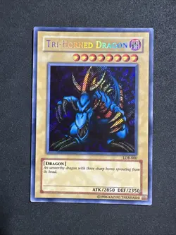 Tri-Horned Dragon LOB-000 Legend of Blue Eyes White Dragon Unlimited VLP - Image 1