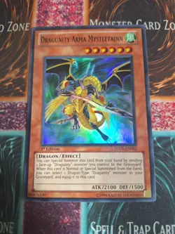 Yu-Gi-Oh! Dragunity Arma Mystletainn SDDL-EN002 Super Rare 1st Edition NM a1/ - Image 1