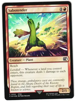 Sabotender Foil 153 C FINAL FANTASY MTG - Image 1