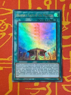 YUGIOH HEAVENLY GATE OF THE MIKANKO ULTRA RARE NM AMDE-EN028 - Image 1