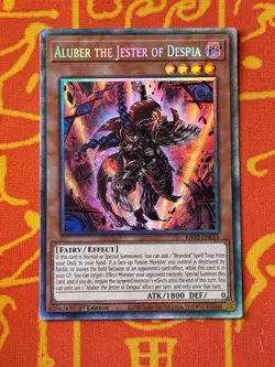 YUGIOH ALUBER THE JESTER OF DESPIA COLLECTORS RARE EXC RA02-EN016 - Image 1