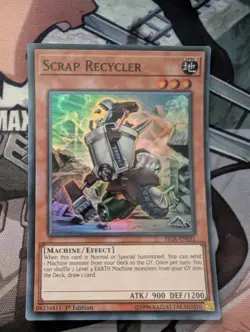 Yu-Gi-Oh! Scrap Recycler FIGA-EN051 Super Rare Near Mint 1st Ed - Image 1