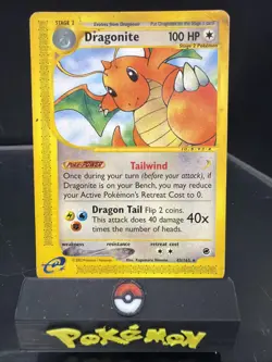 Pokemon TCG Dragonite Expedition Base Set Regular Rare Card 43/165 - Image 1